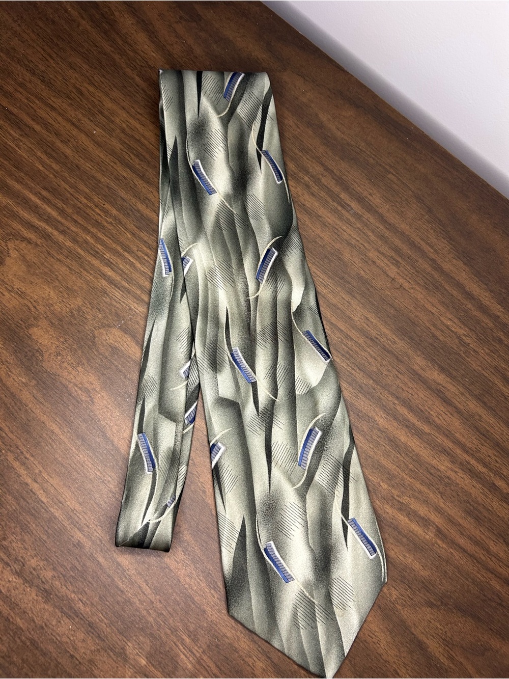 CC Hughes Abstract Art Deco Silk Neck Tie